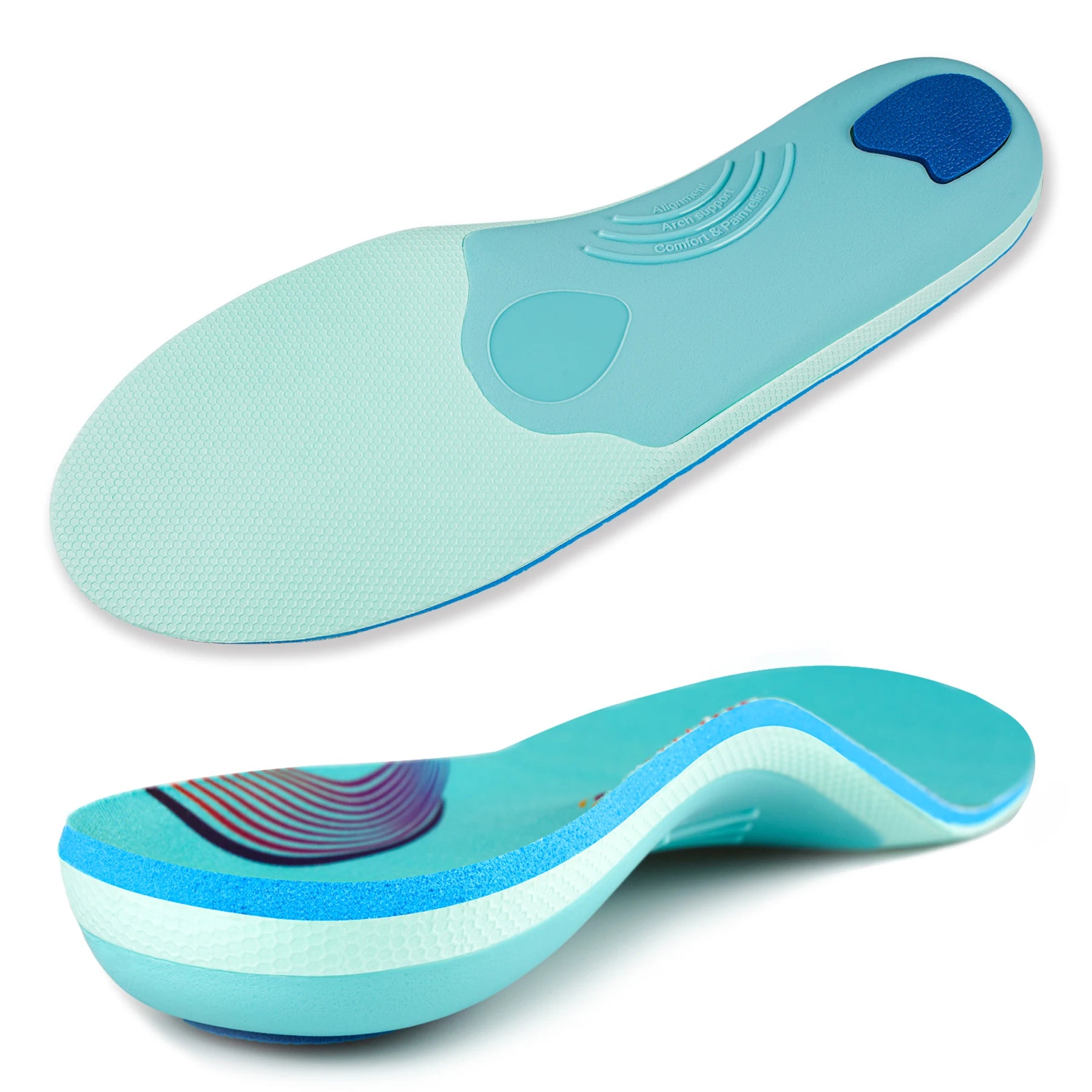 Severe Flat Foot Orthotic Insole Plantar Fasciitis Relieve Heel Pain Arch Support Shoes Insert For Women Men Sneakers Boots Sole