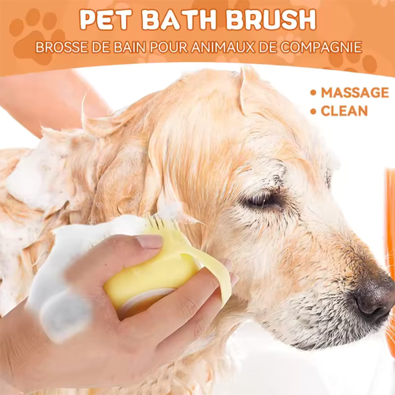 New Bath Massage Brush Bathroom for Puppy